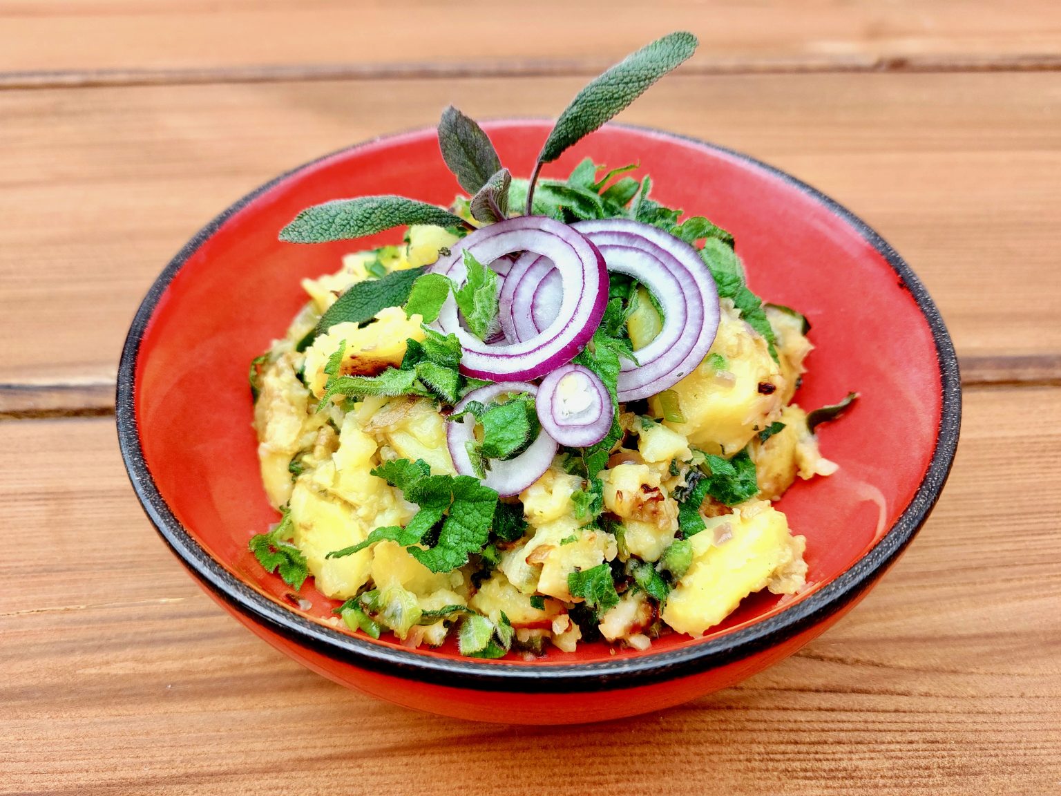 Wilde Kräuter WiesenbärenklauKartoffelpfanne Wilde Kräuter